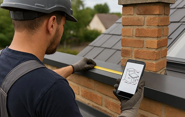 Application de prise de cotes pour zingueurs